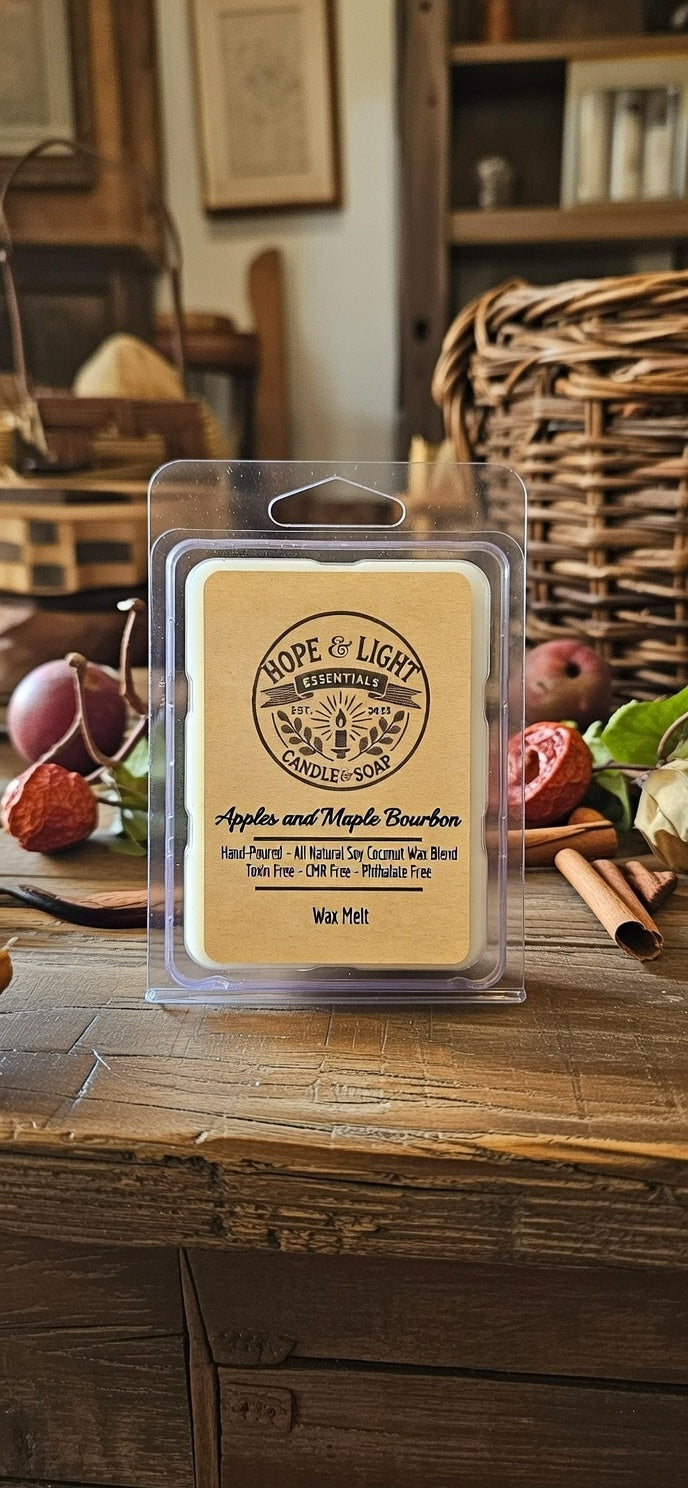 3 oz Apples and Maple Bourbon Wax Melt