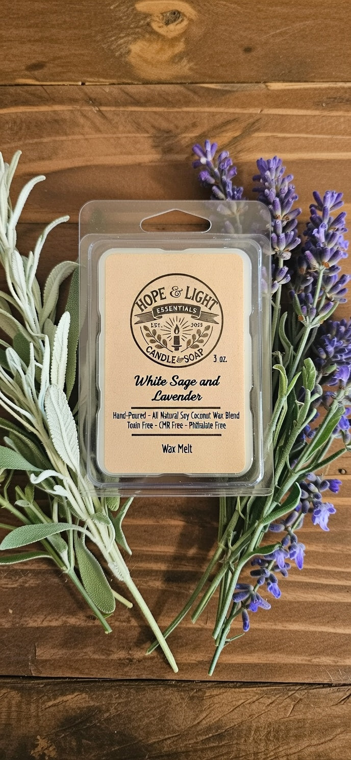 3 oz White Sage and Lavender Wax Melt