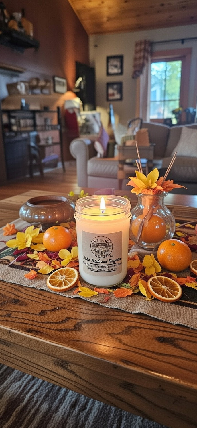 7 oz Solar Petals and Tangerine