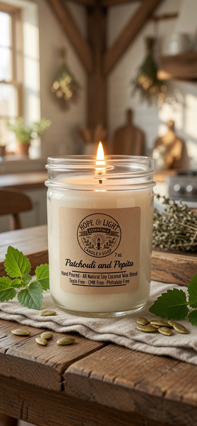 7 oz Patchouli and Pepita